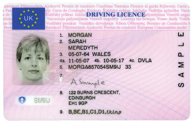 Driving License Number Uk