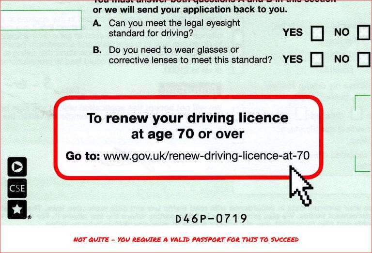 Gov UK Renew Driving License