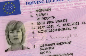 Gov.Co.UK Driving License