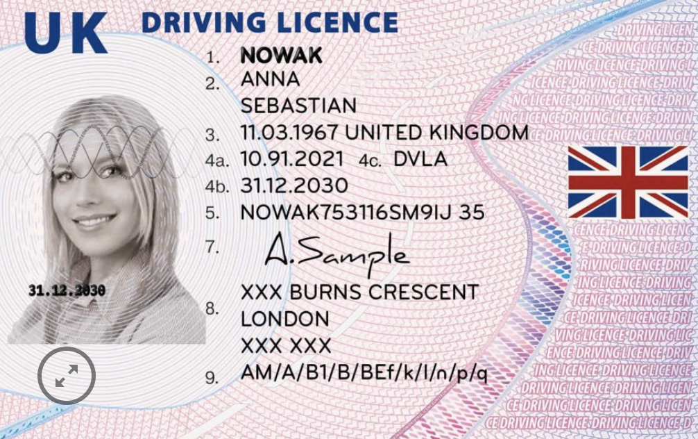 UK Full Driving License