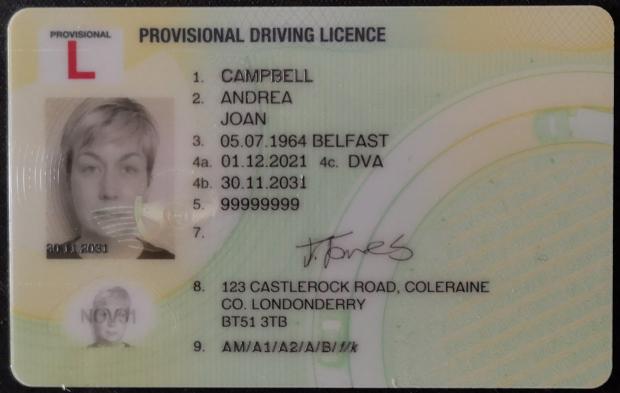 UK Photo Driving License